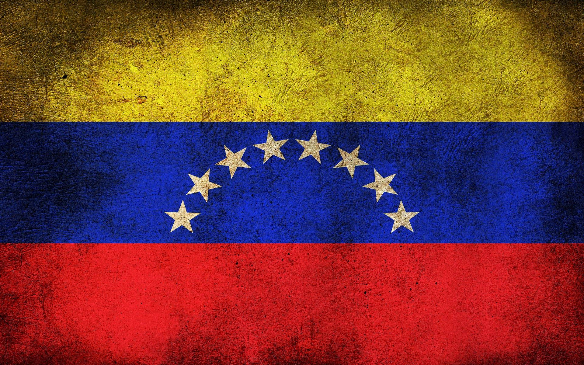 Vintage Venezuela Landeflag Wallpaper