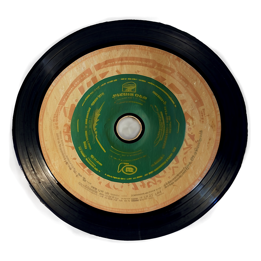 Vintage Vinyl Disc Png 05242024 PNG