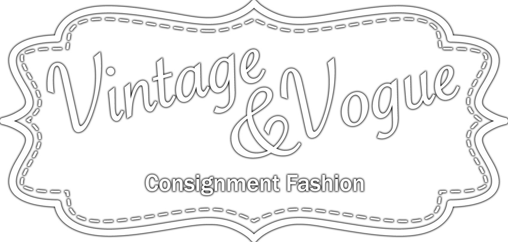 Vintage Vogue Consignment Fashion Logo PNG
