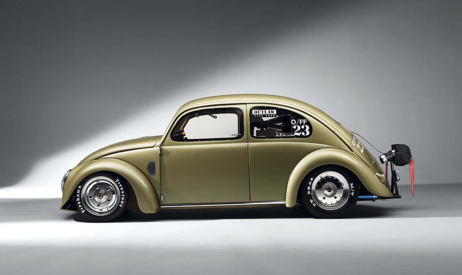 Vintage Volkswagen Beetle On A Sunny Day Wallpaper