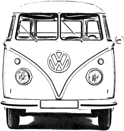 Download Vintage Volkswagen Bus Sketch | Wallpapers.com