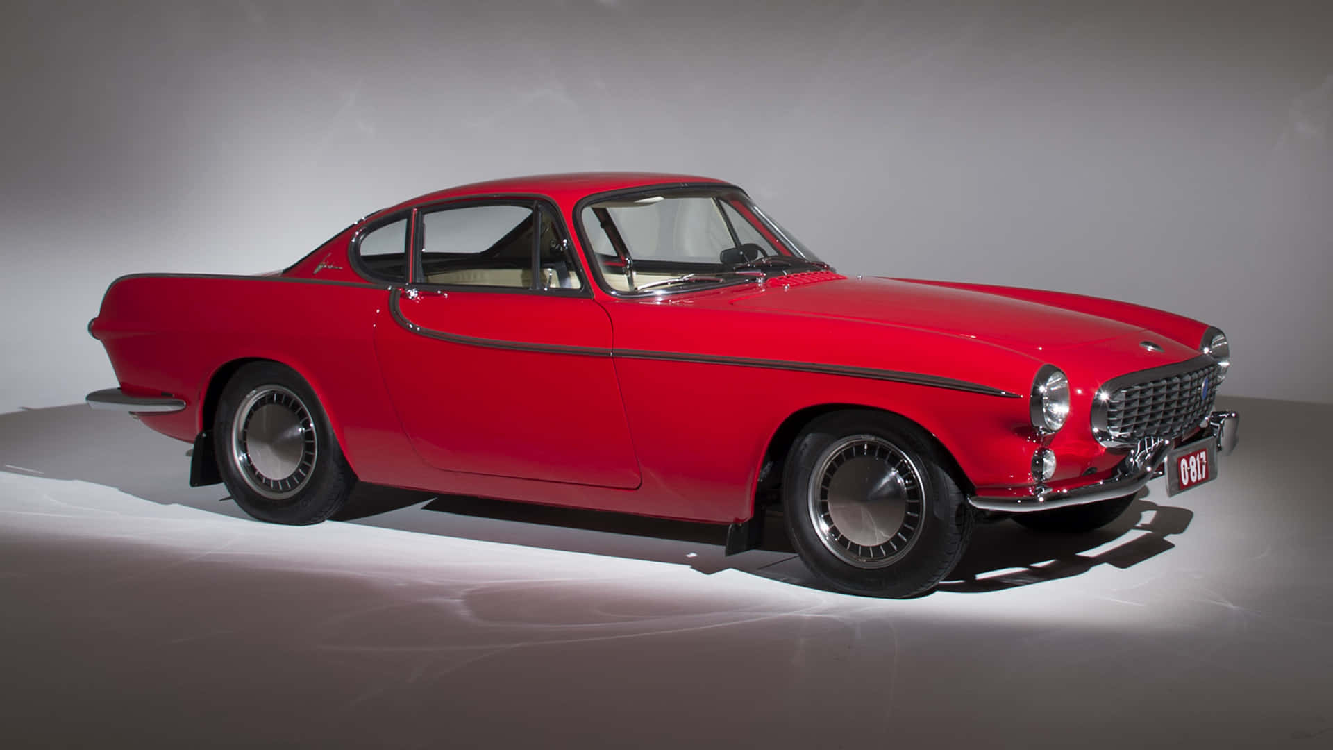 Vintage Volvo P1800 In Pristine Condition Wallpaper