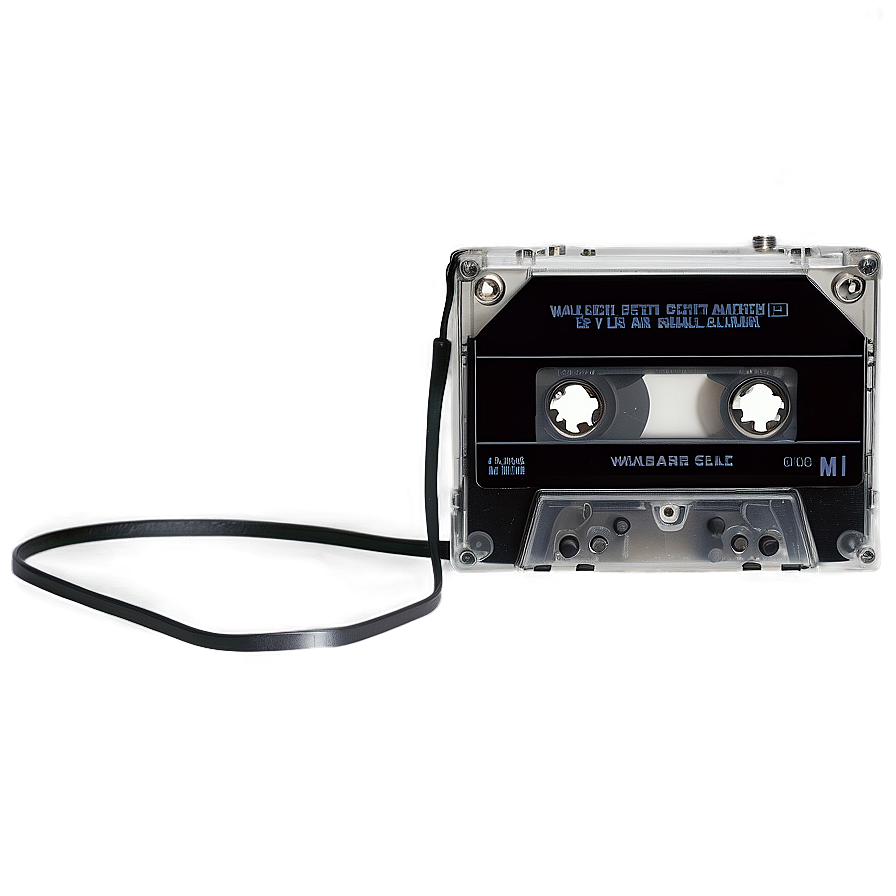 Download Vintage Walkman And Cassette Png Pov30 | Wallpapers.com