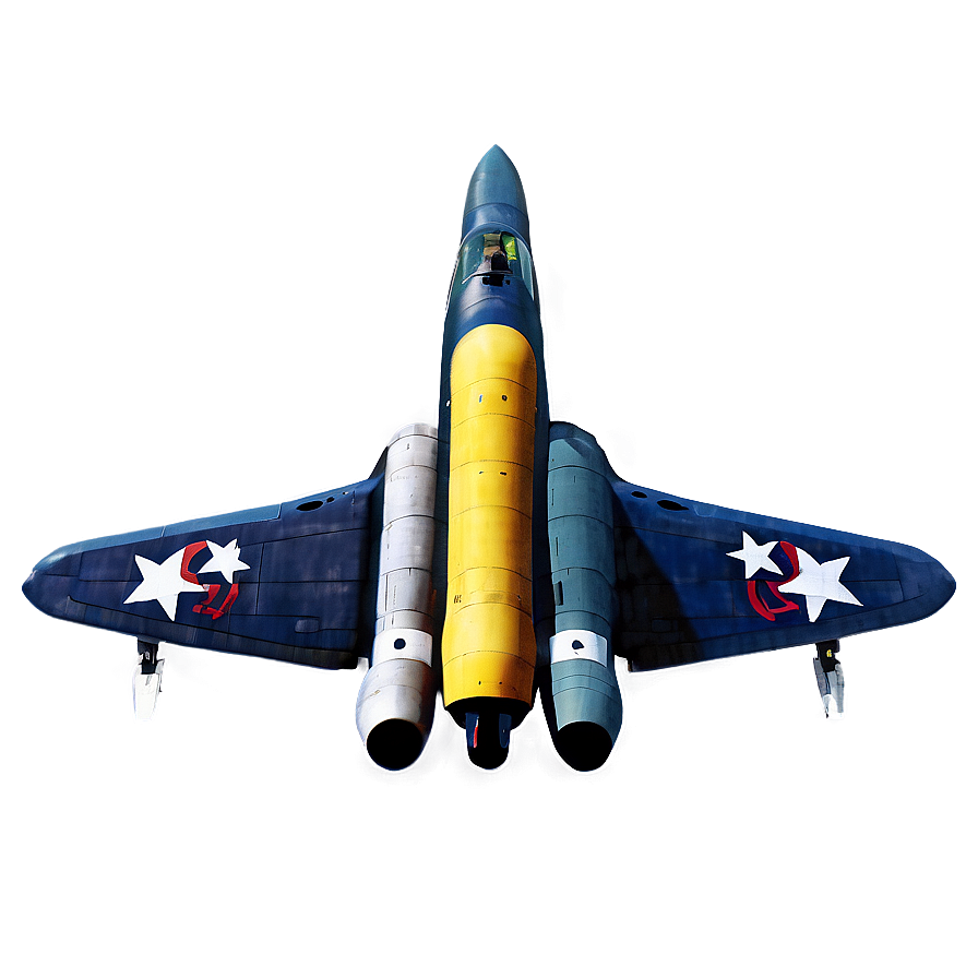 Vintage War Jet Png 06122024 PNG