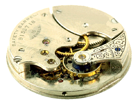 Vintage Watch Movement Mechanism PNG