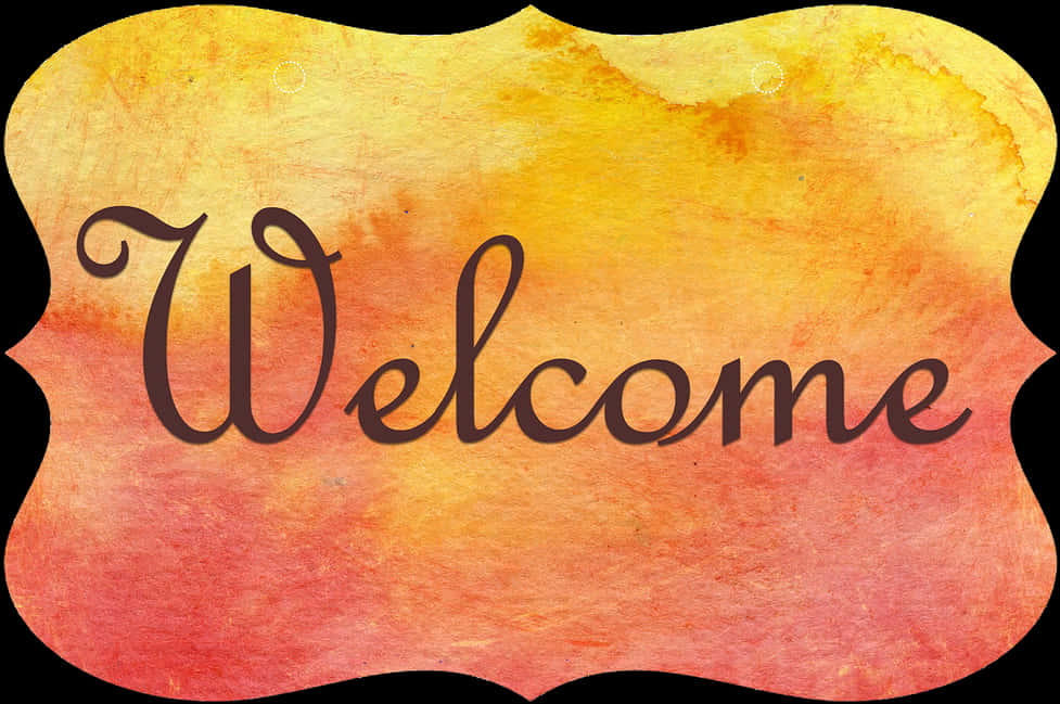 Vintage Welcome Sign PNG