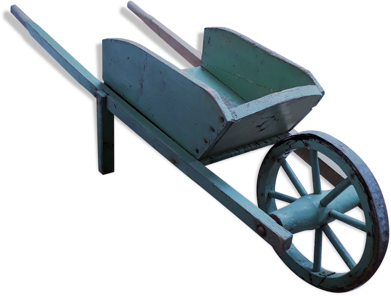 Vintage Wheelbarrow Isolated PNG