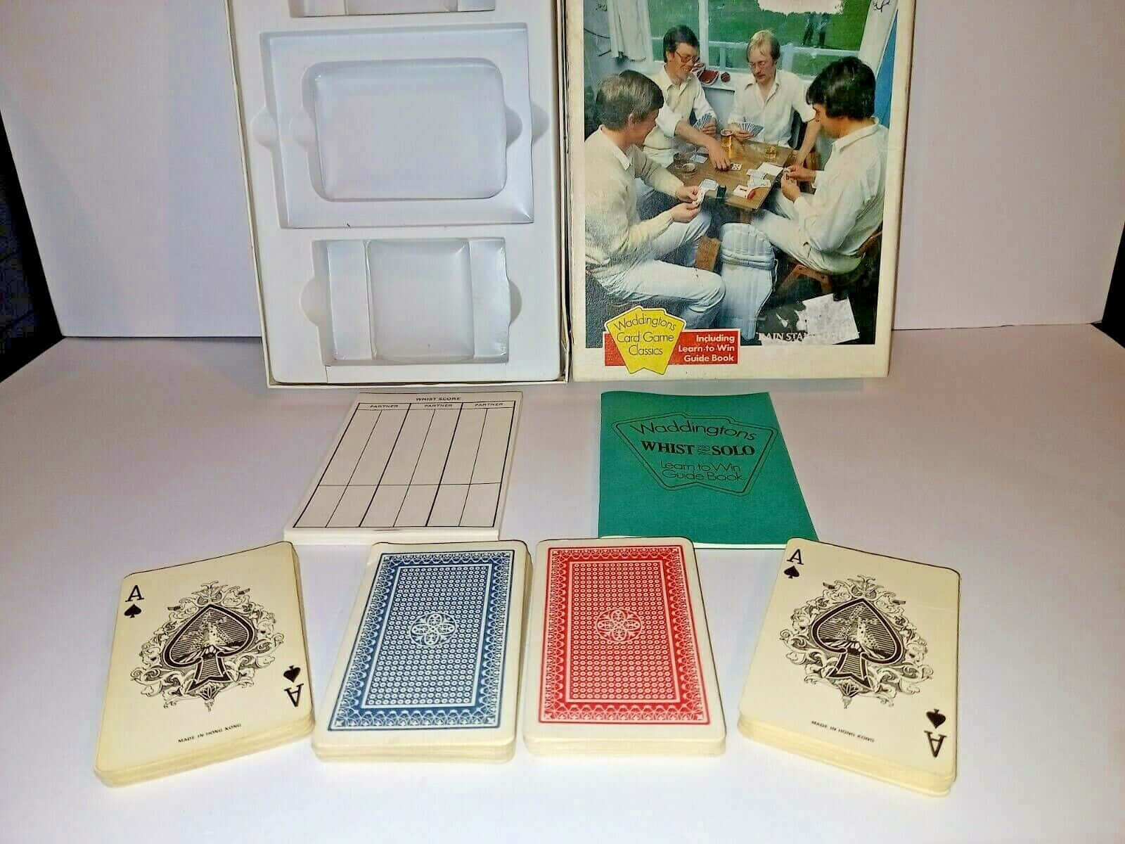 Vintage Whist Card Game Set Wallpaper