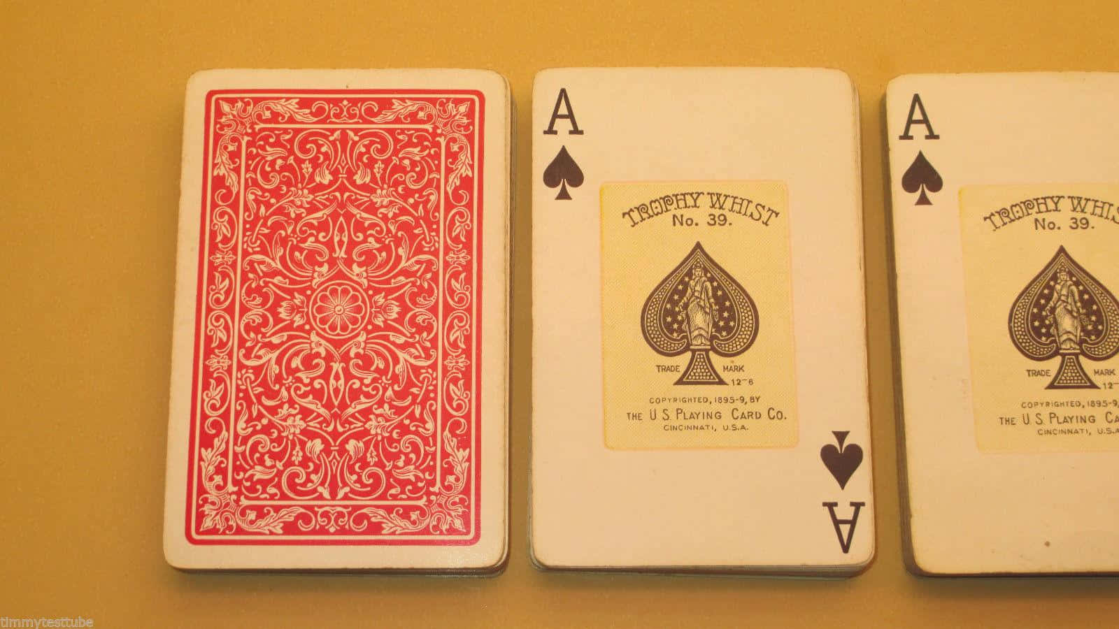 Vintage Whist Playing Cards Wallpaper
