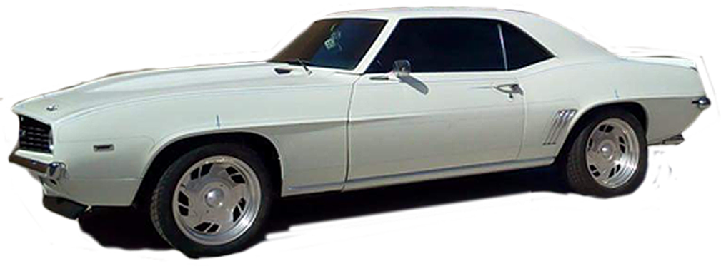 Vintage White Chevrolet Camaro Classic Car PNG