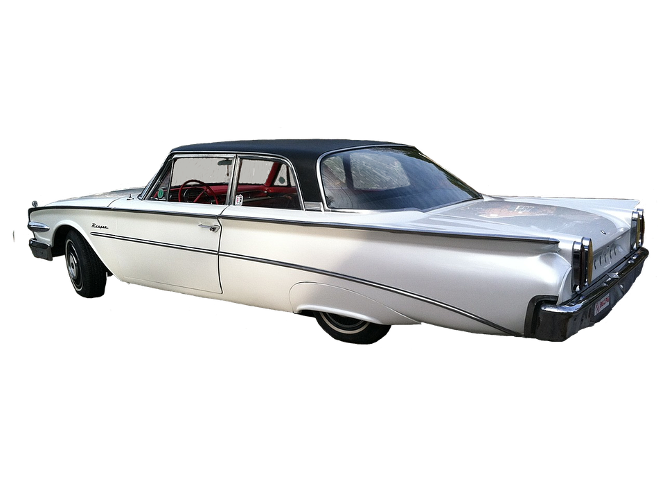 Vintage White Classic Car PNG