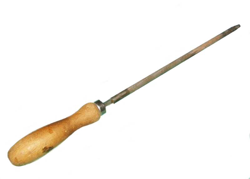 Vintage Wood Handle Screwdriver PNG