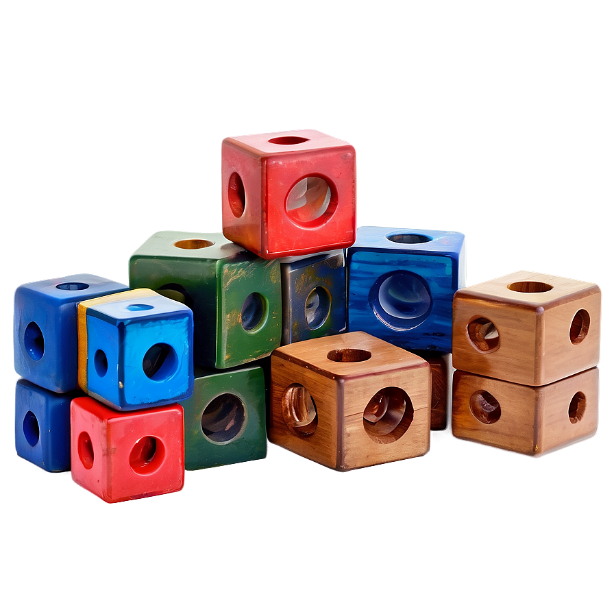 Vintage Wooden Building Blocks Png Jjo PNG