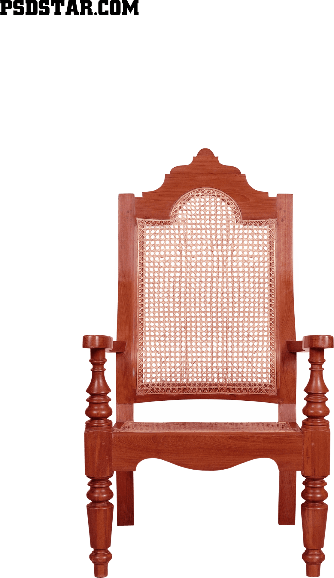 Vintage Wooden Chair Transparent Background PNG