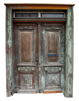 Vintage Wooden Door Texture PNG