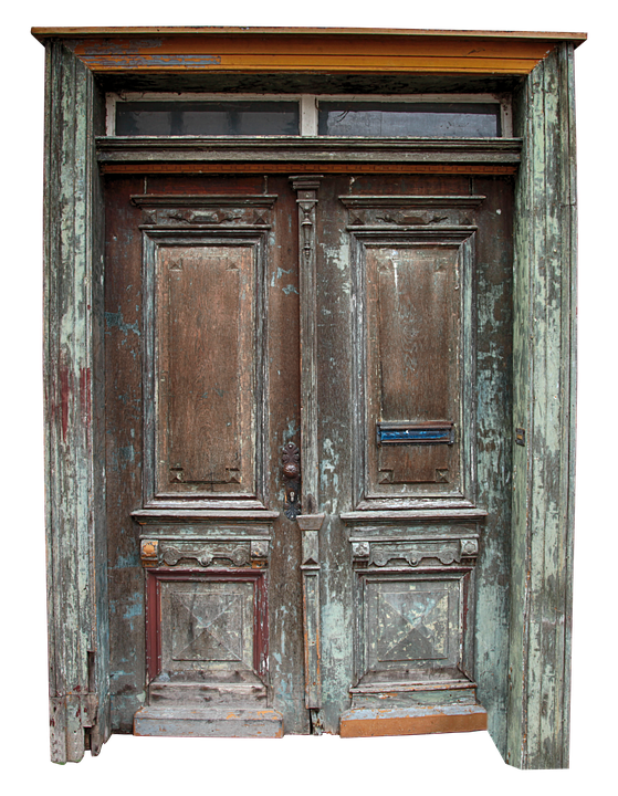 Vintage Wooden Door Texture PNG