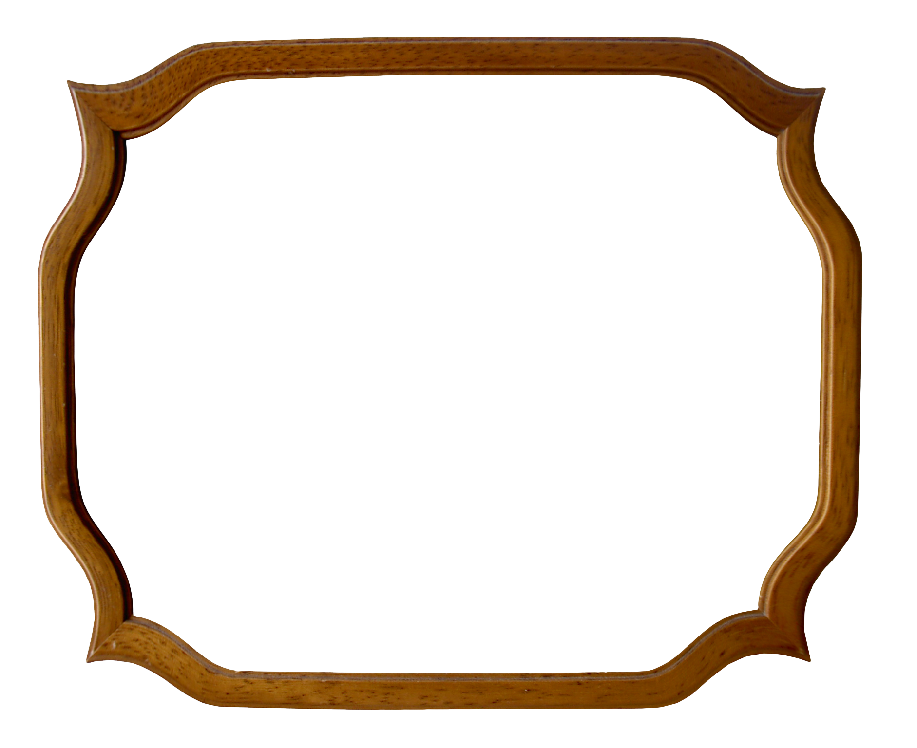 Vintage Wooden Frame Isolated PNG