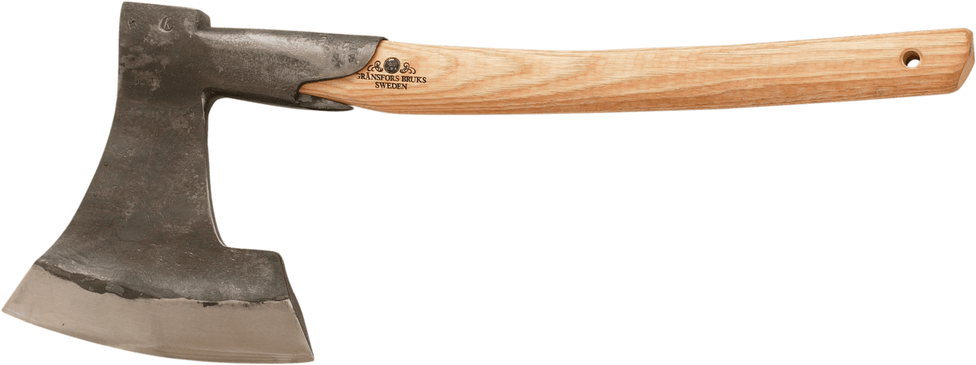 Vintage Wooden Handle Axe PNG