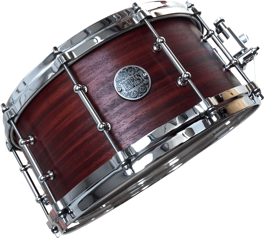 Vintage Wooden Snare Drum PNG