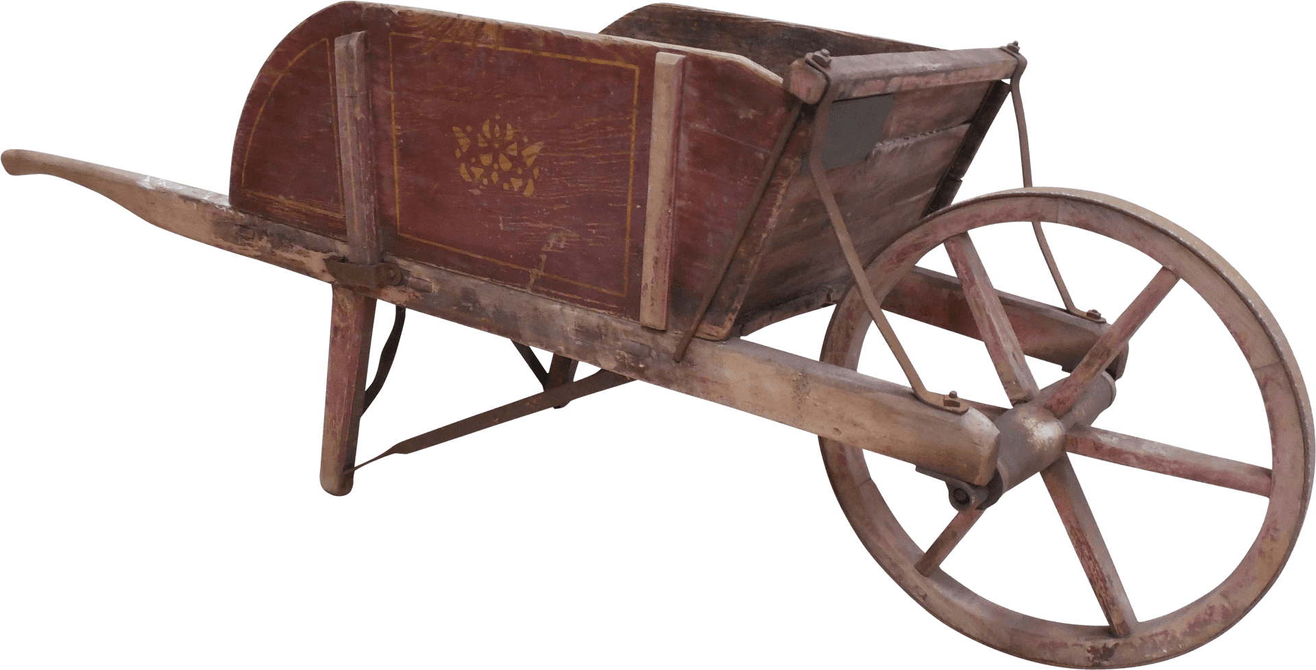 Download Vintage Wooden Wheelbarrow | Wallpapers.com