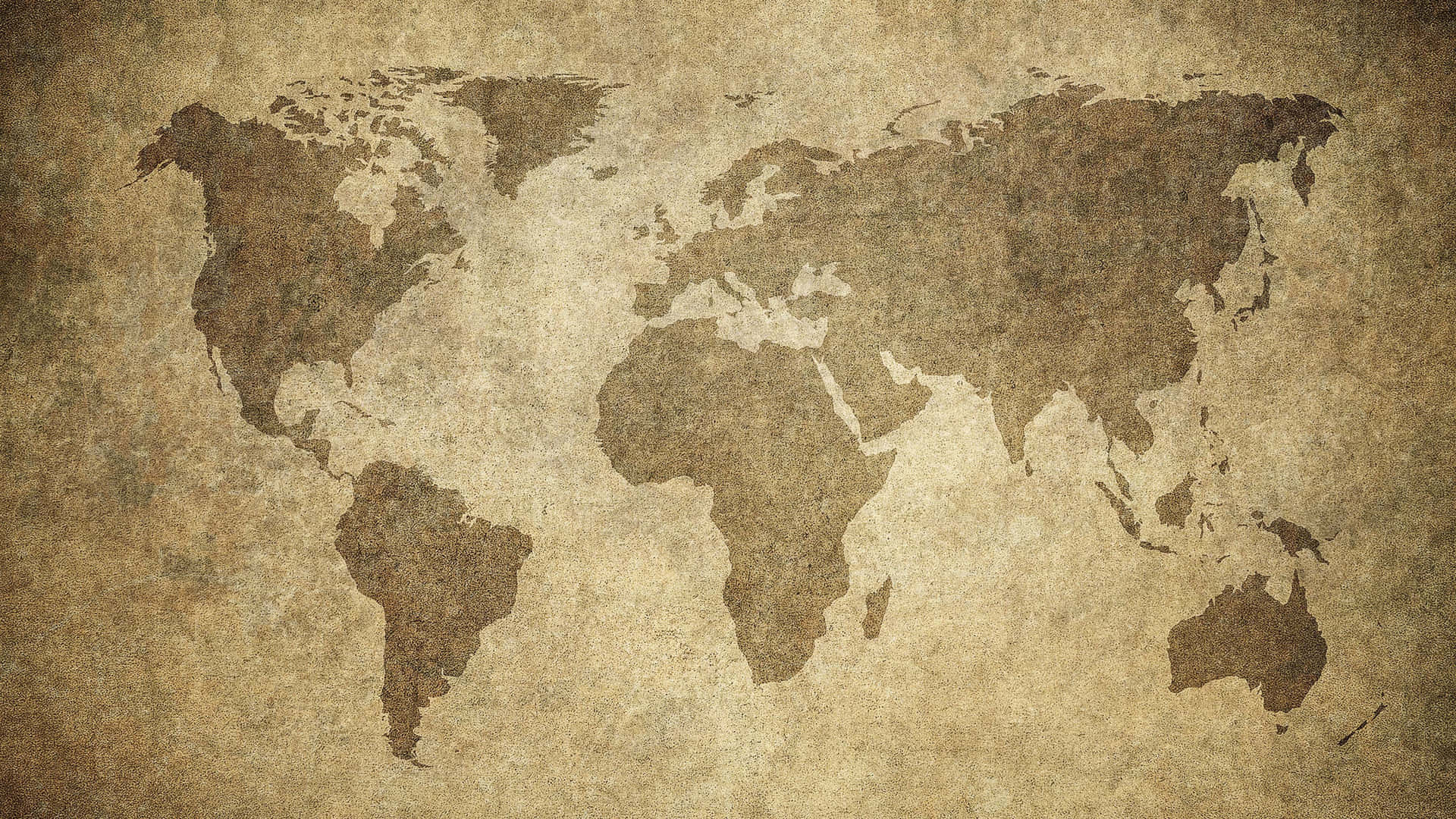 Vintage World Map Texture Background Wallpaper