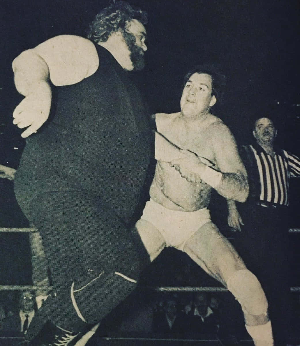Vintage Wrestling Match Action Wallpaper