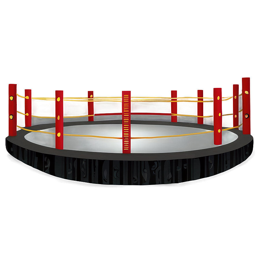 Vintage Wrestling Ring Design Png Trl PNG