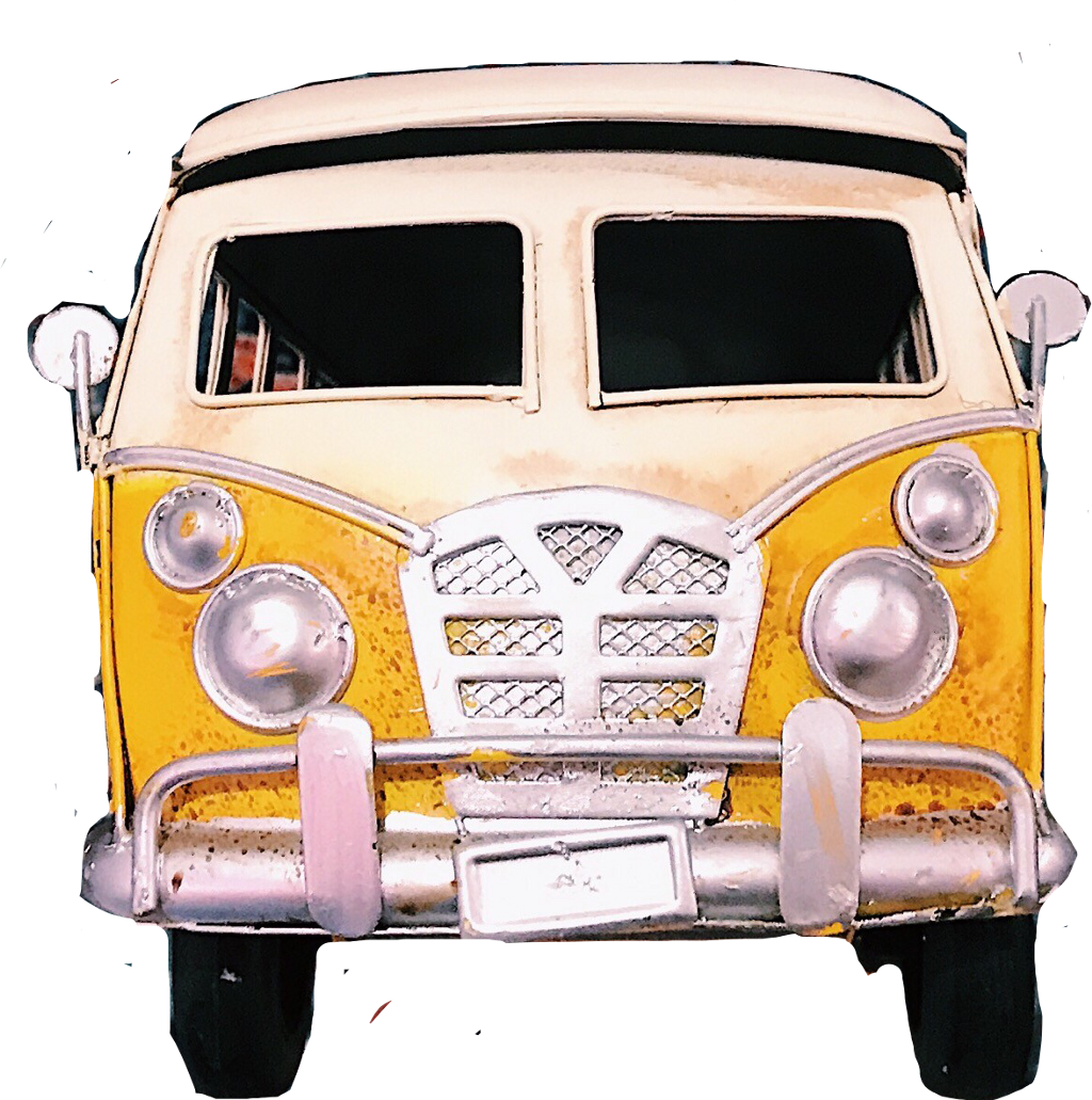 Download Vintage Yellow Hippie Van | Wallpapers.com