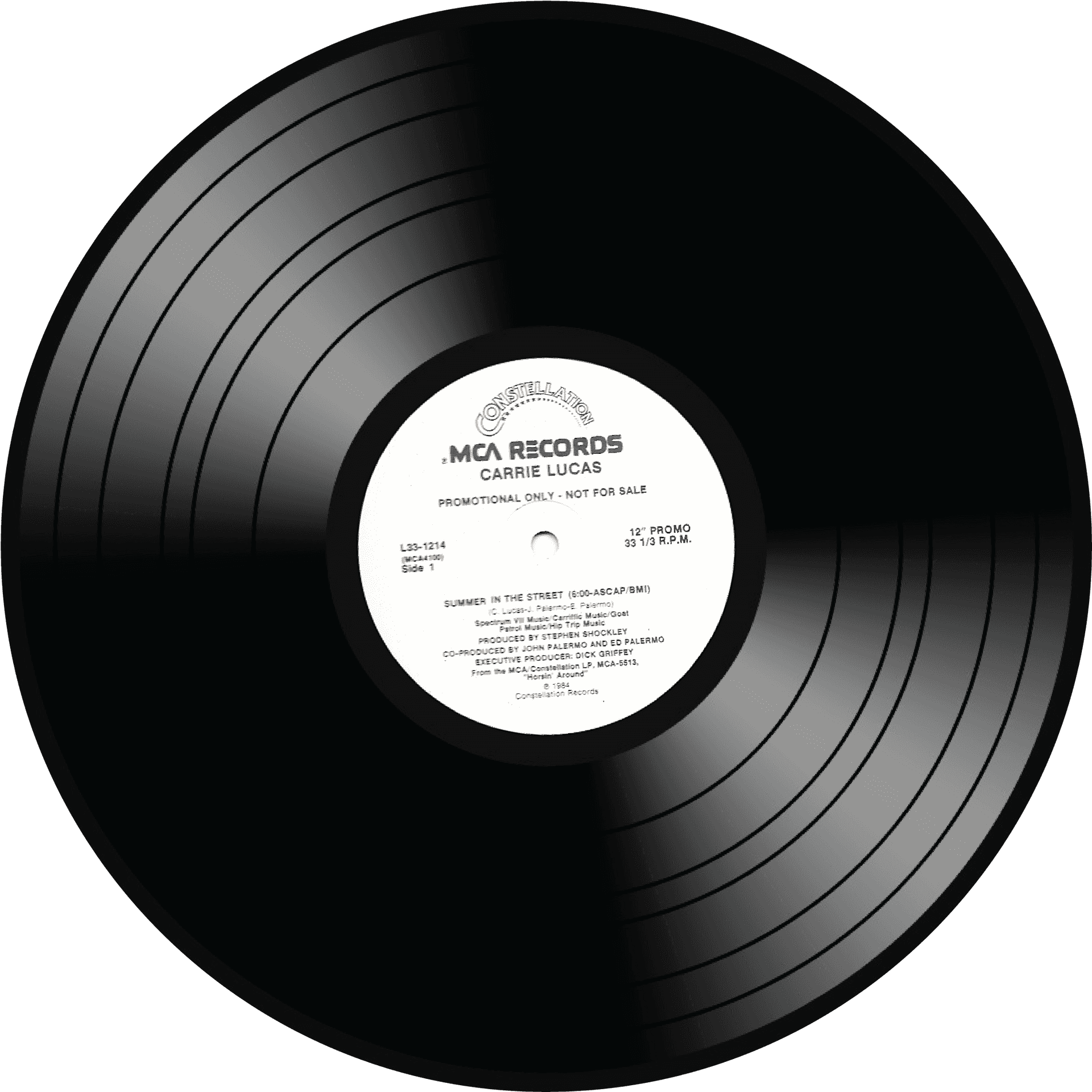 Vinyl Record Carrie Lucas Promotional PNG
