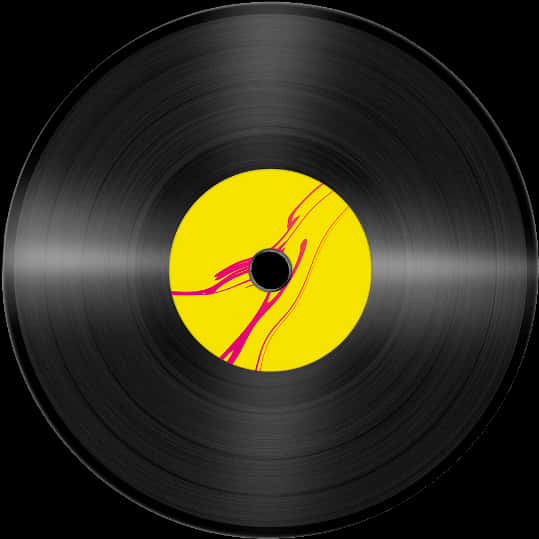 Vinyl Record Closeup PNG