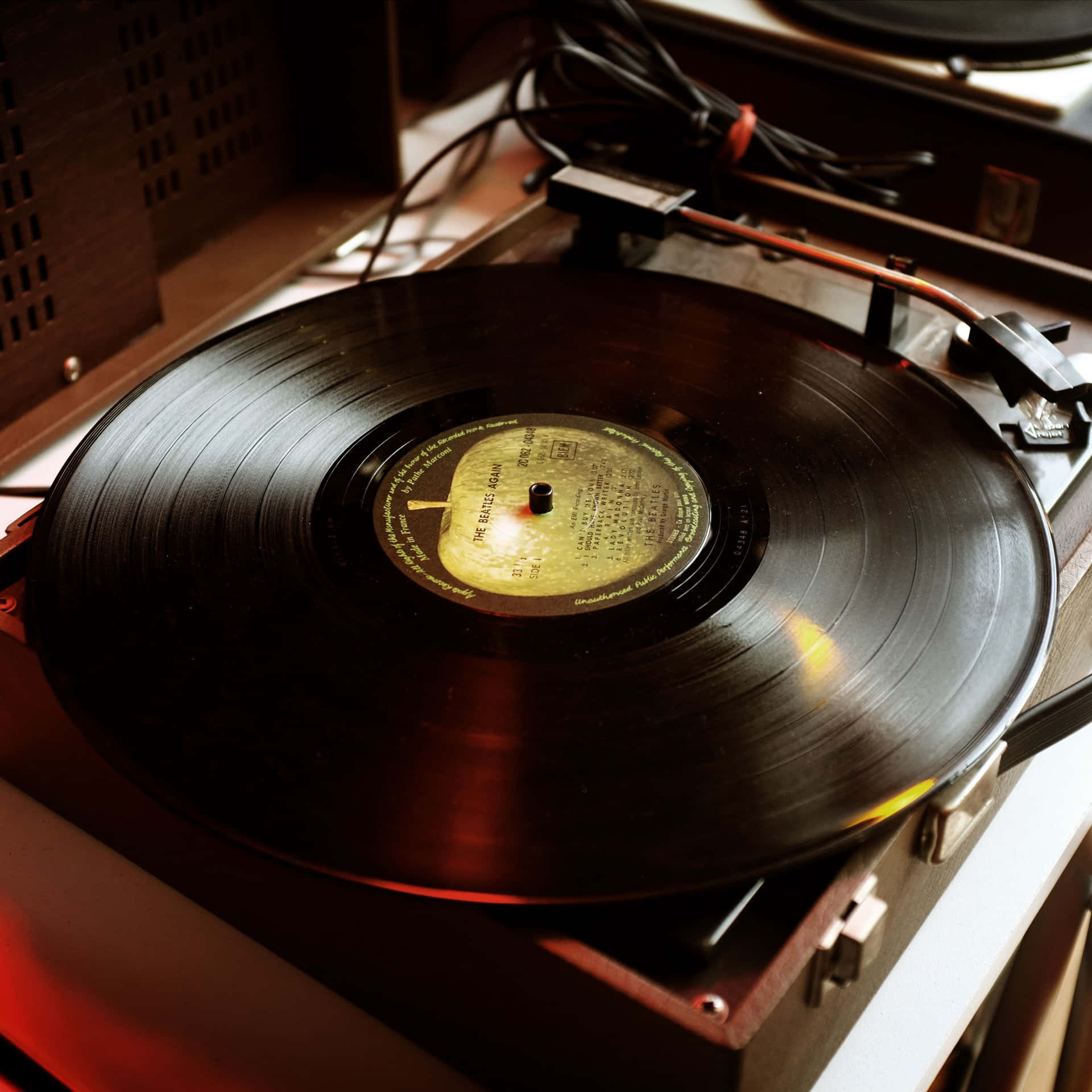 Enjoy Classic Tunes With Vinyl Records Wallpaper
