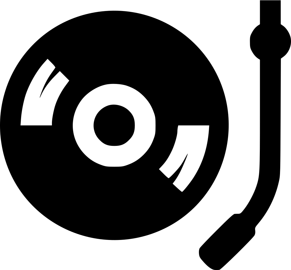 Vinyl_ Record_ Turntable_ Silhouette PNG