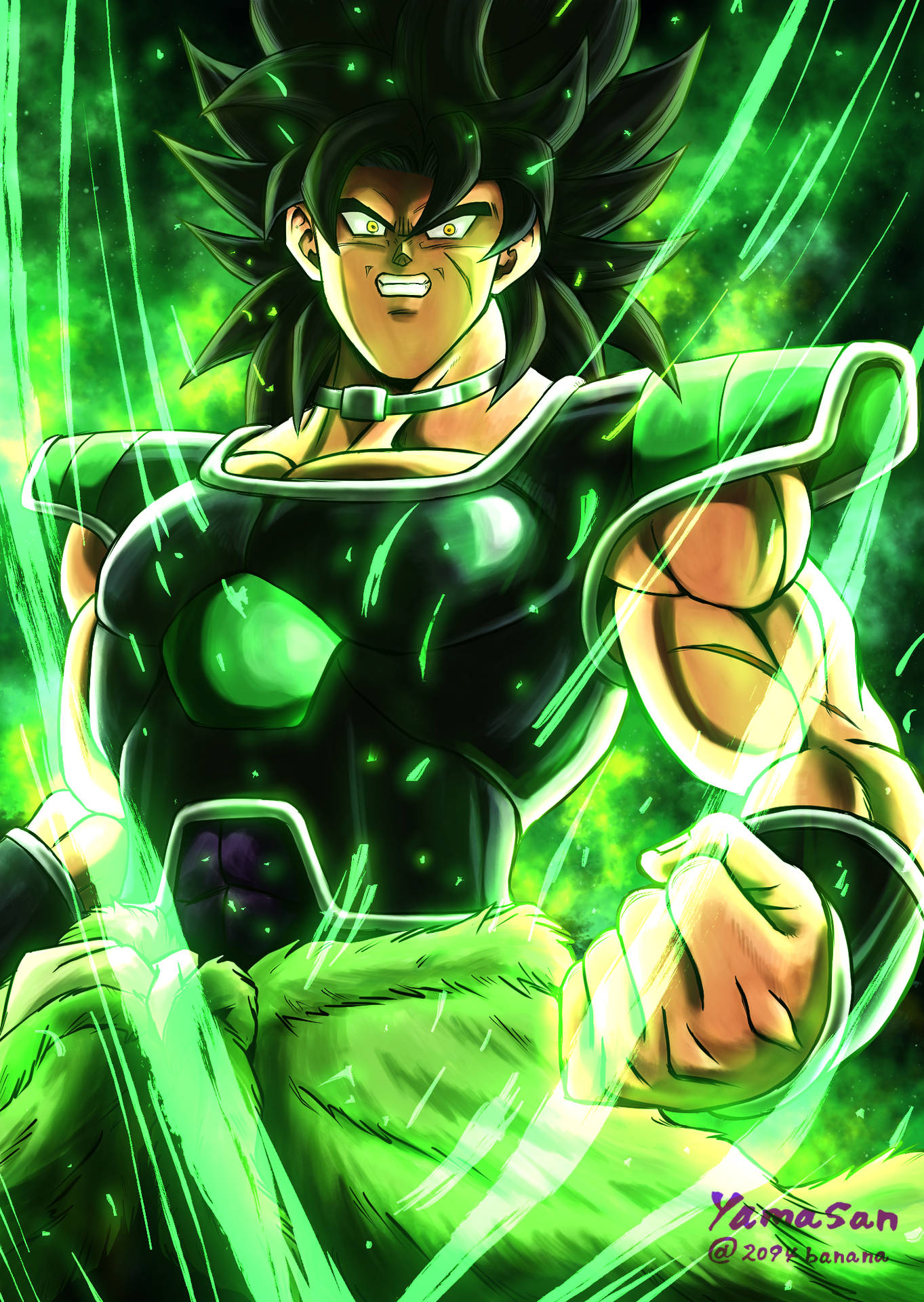 "Witness The Power Of The Legendary Super Saiyan: Broly!" Wallpaper
