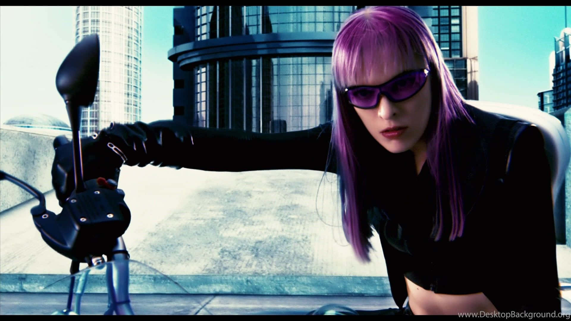 Violet And A Roboto In The Ultraviolet Movie Wallpaper