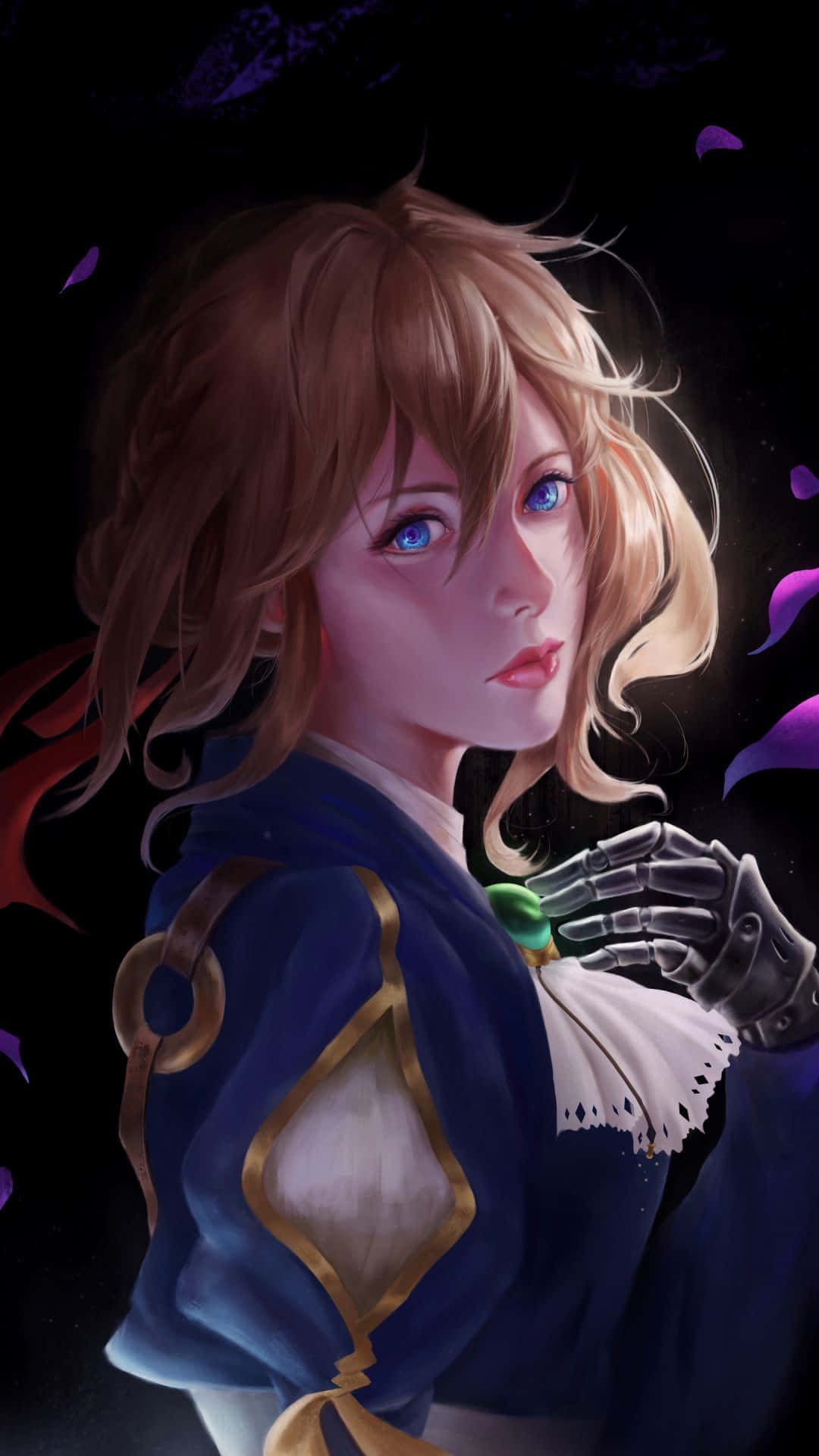 Enjoy Watching Violet Evergarden on iPhone Wallpaper