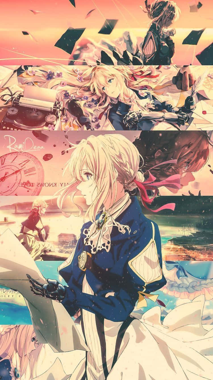"Step Into a Magical World with the Violet Evergarden iPhone" Wallpaper