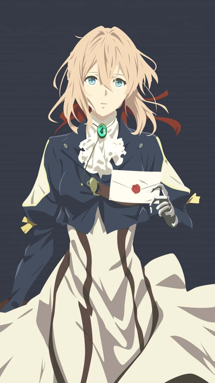 Violet Evergarden, the latest anime hit, now available on your Iphone! Wallpaper