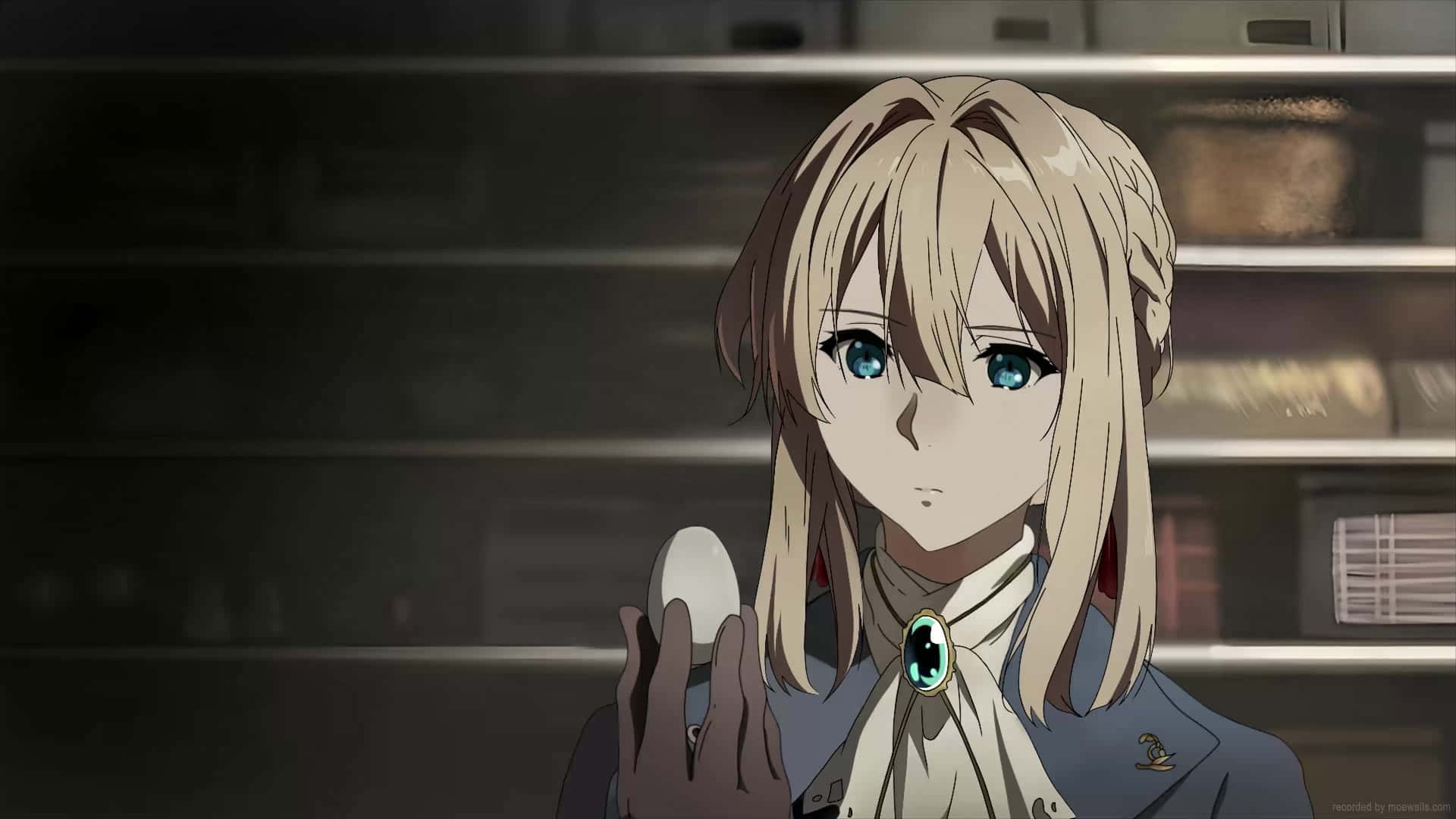 Violet Evergarden Holding An Egg Picture