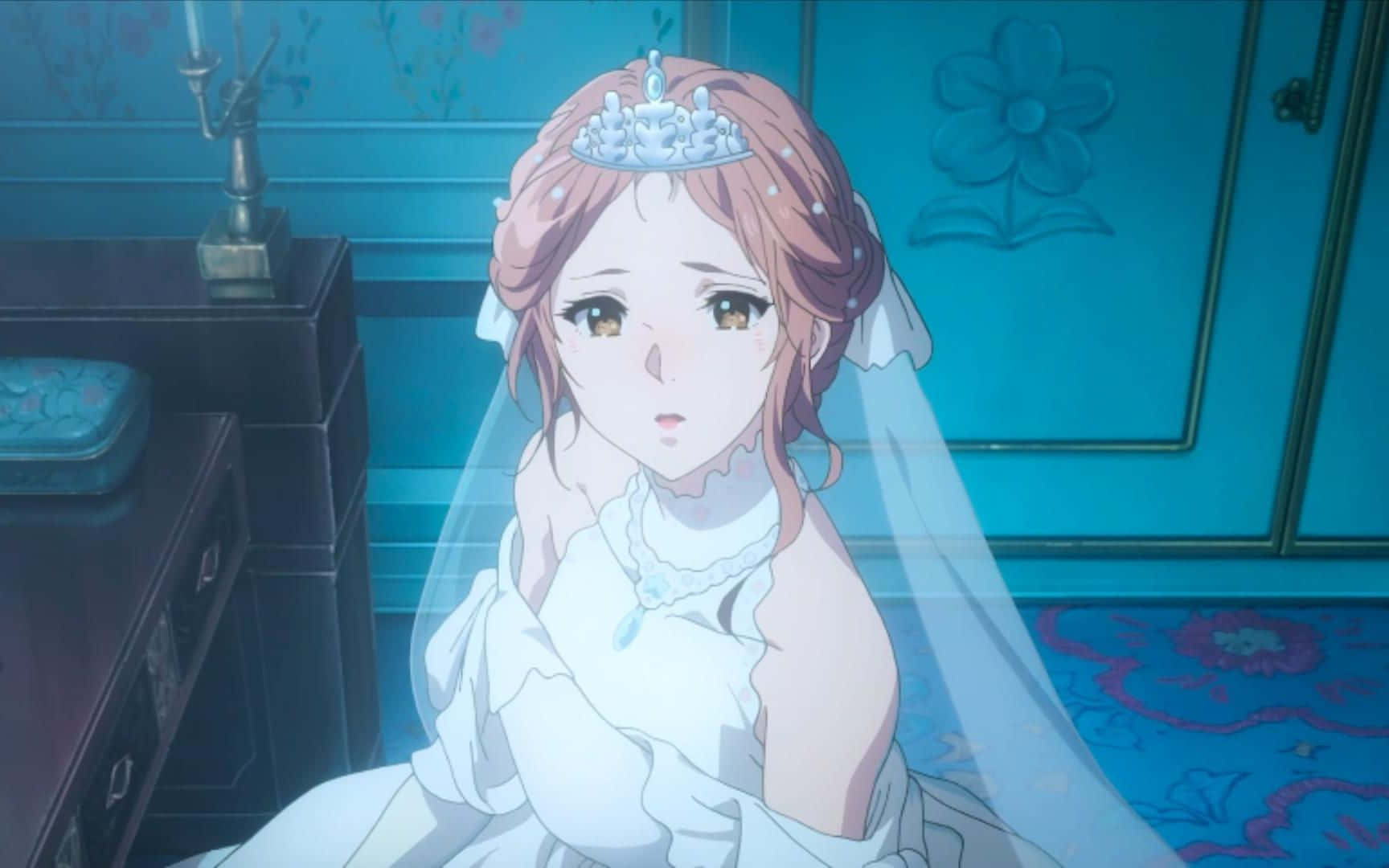 Violet Evergarden Donning Wedding Gown Picture