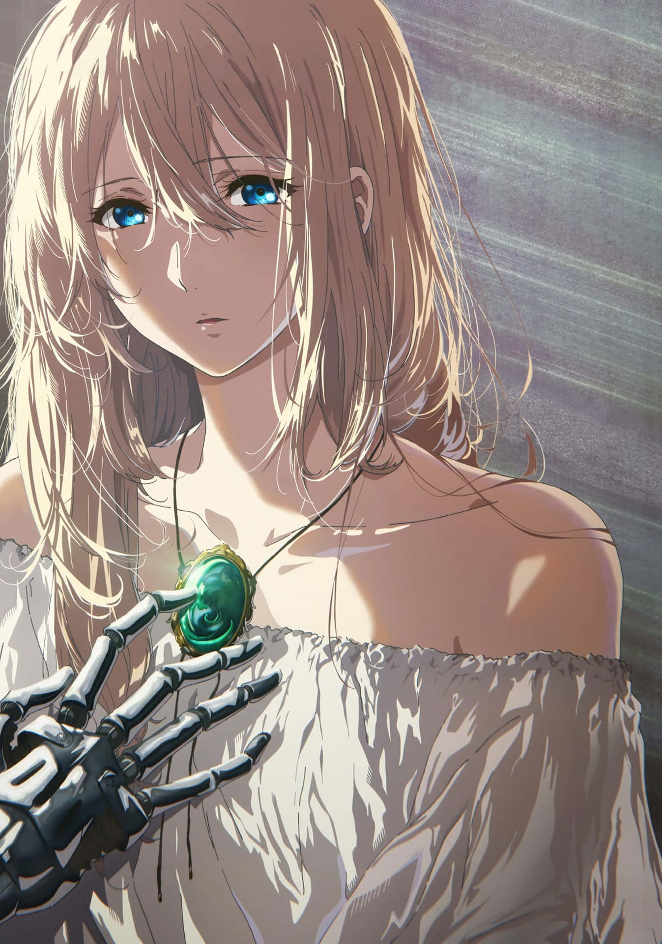 Violet Evergarden Emerald Green Necklace Picture