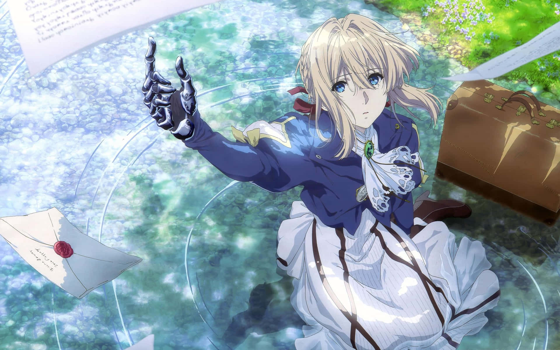 Violet Evergarden Sitting On The Water Picture