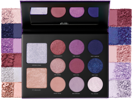 Violet Eyeshadow Palette Colors PNG