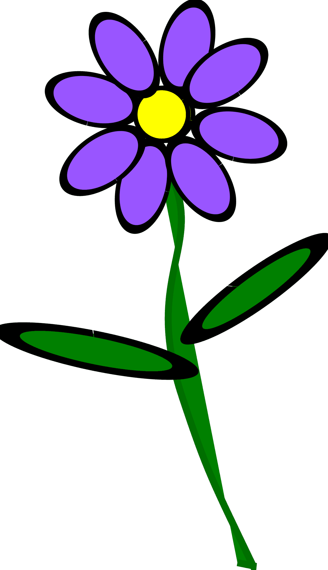 Violet Flower Illustration.png PNG