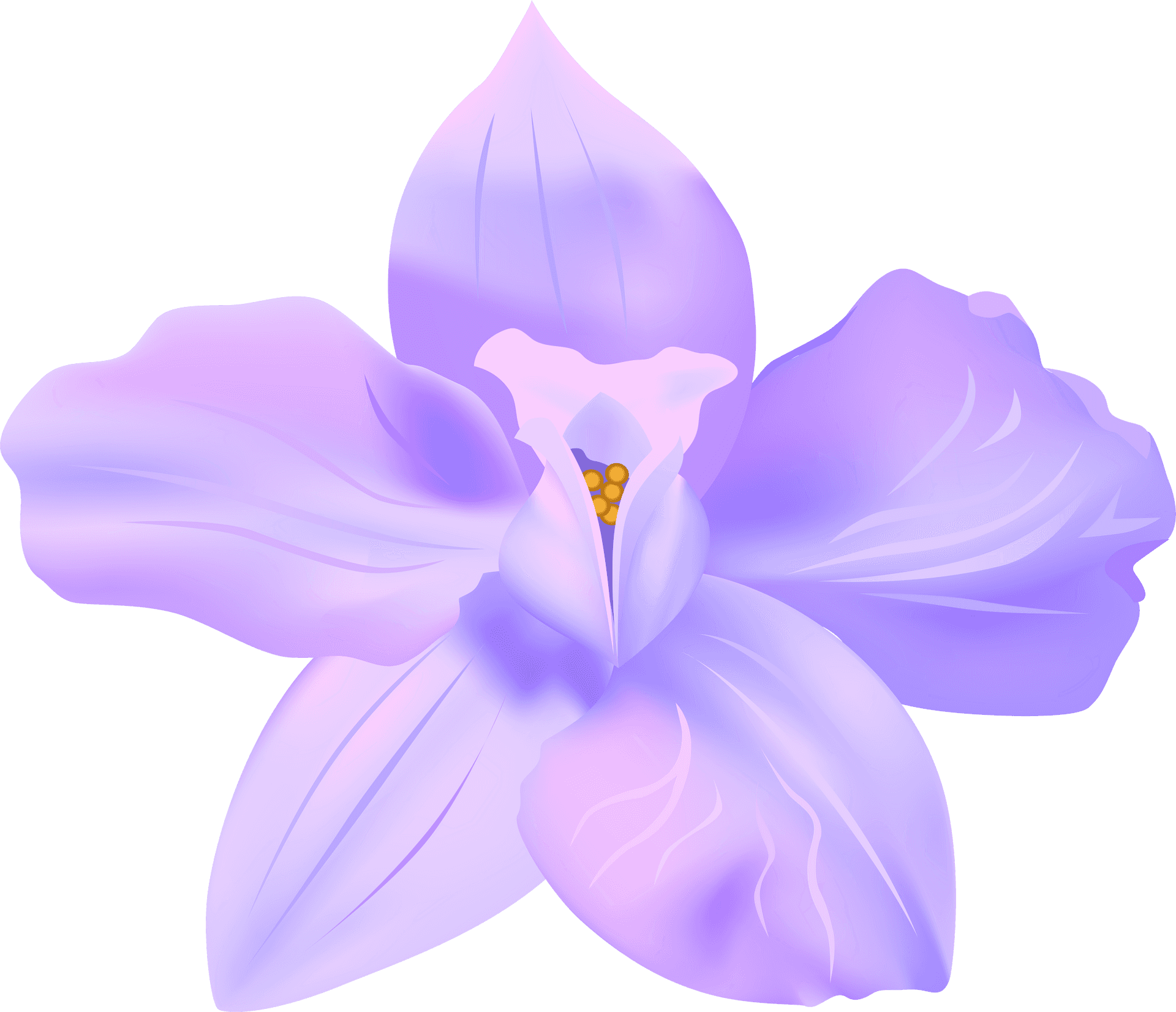 Violet Flower Illustration PNG