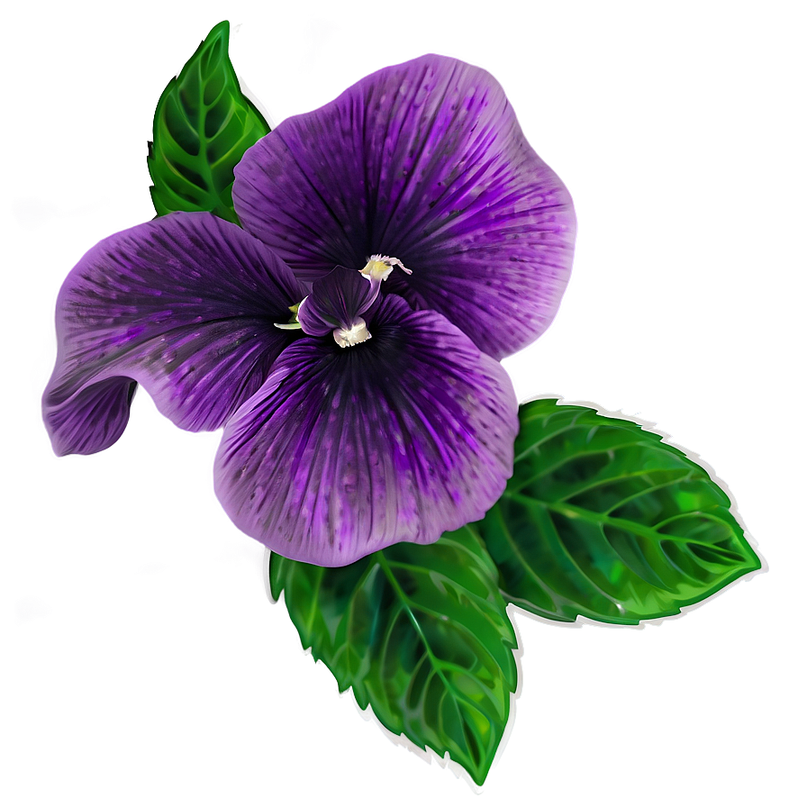 Violet Flower Sticker Png Uic PNG