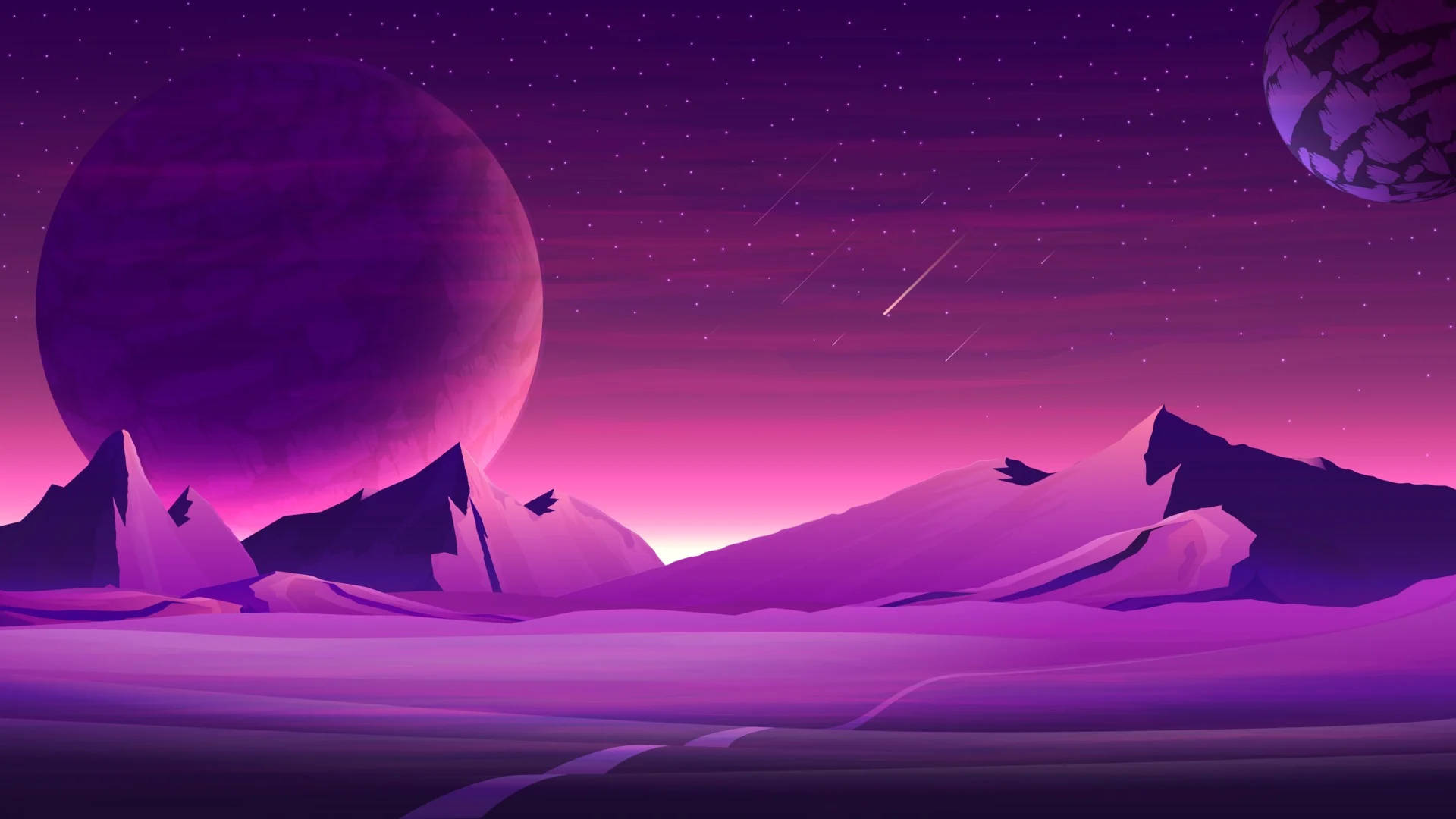 Arteen Tono Púrpura Violeta De Marte. Fondo de pantalla