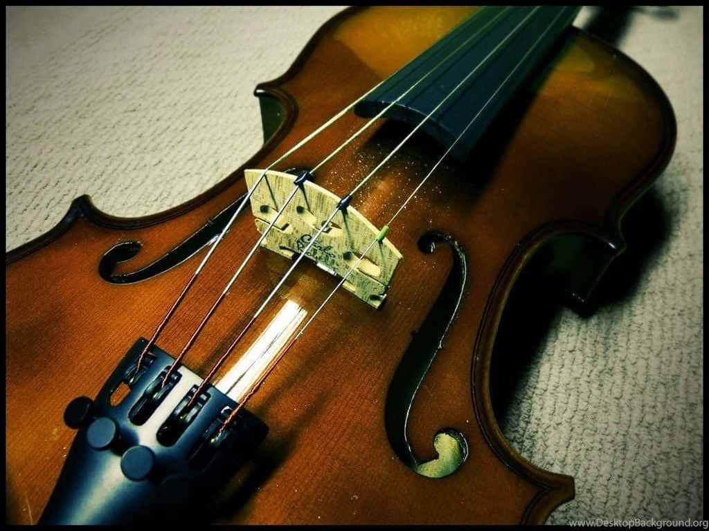 Verleihensie Ihrer Musik Leidenschaft Mit Dieser Klassischen Geige. Wallpaper