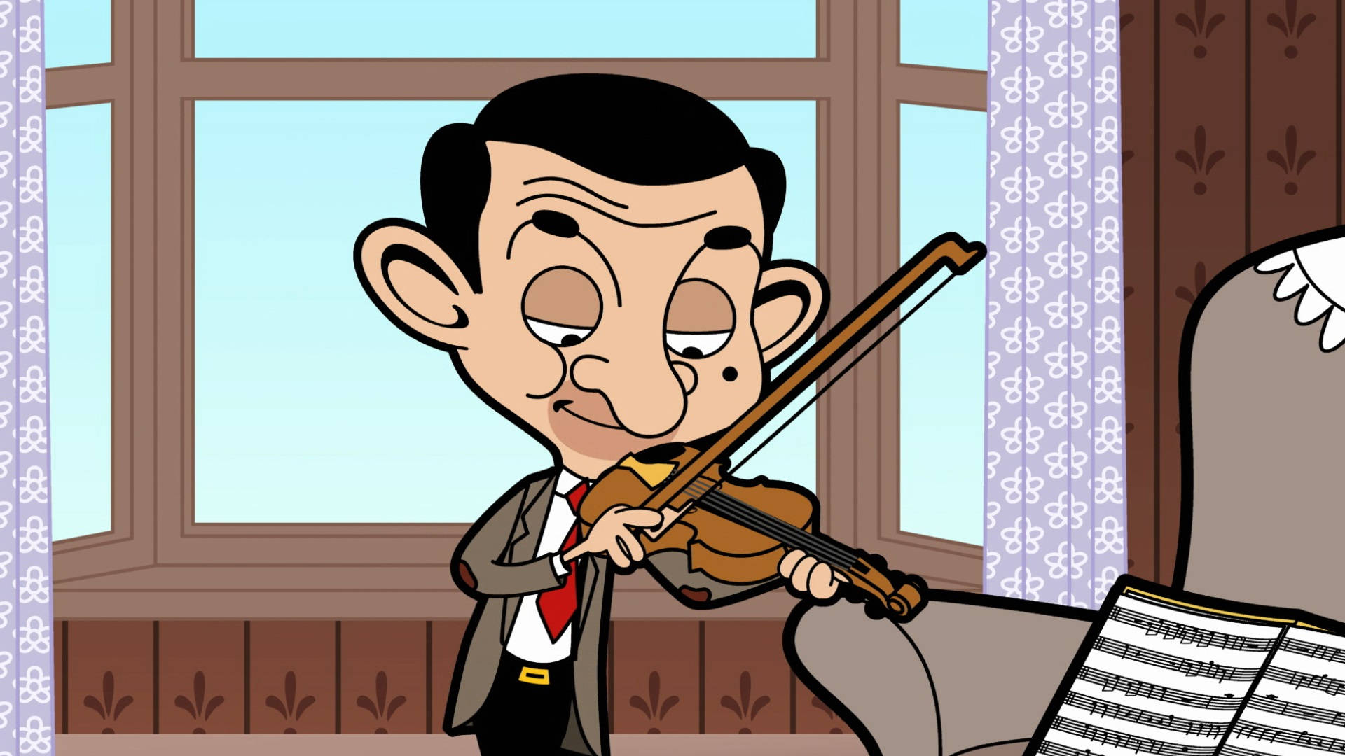 Violinist Mr. Bean Background
