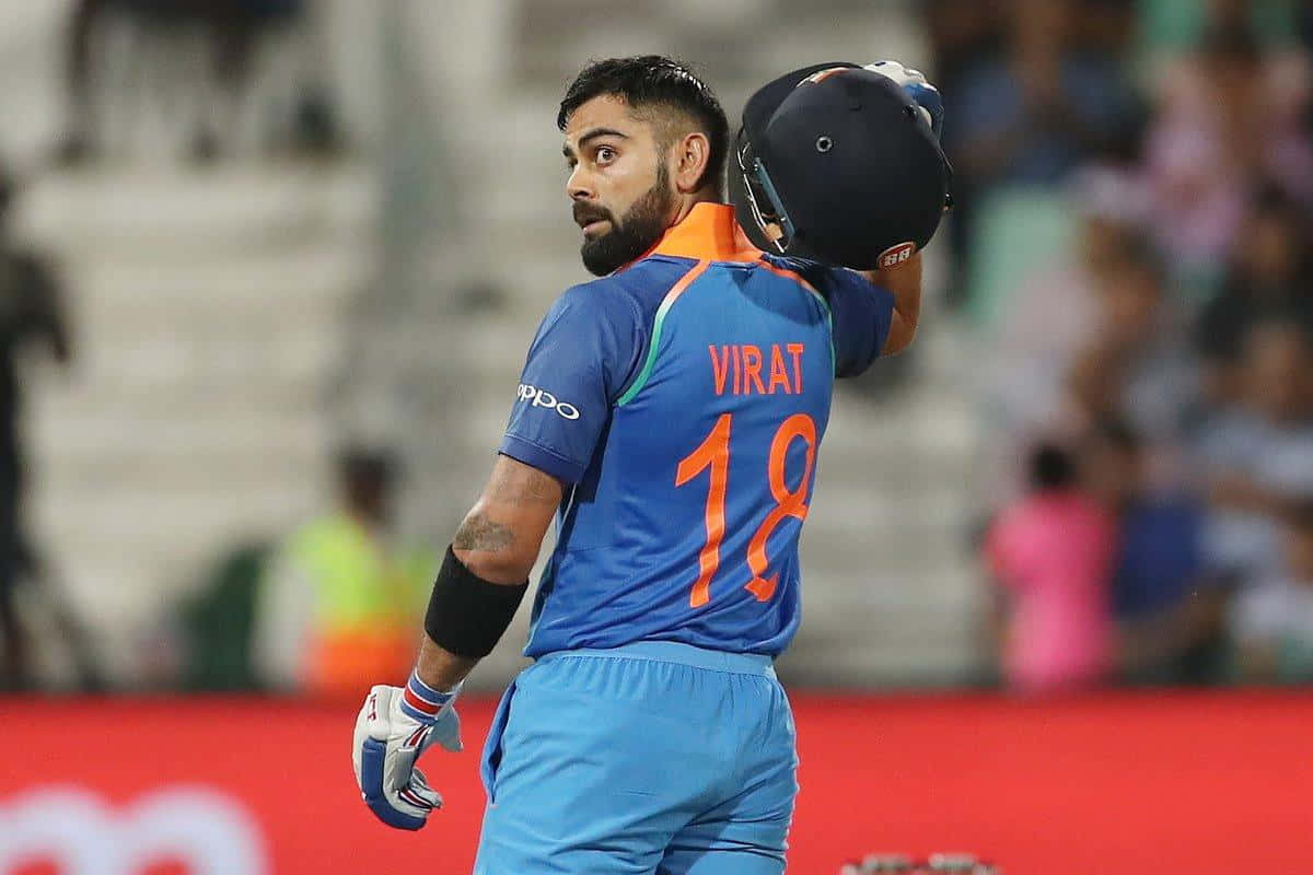 Virat Kohli, Indian cricketer and captain, on the field