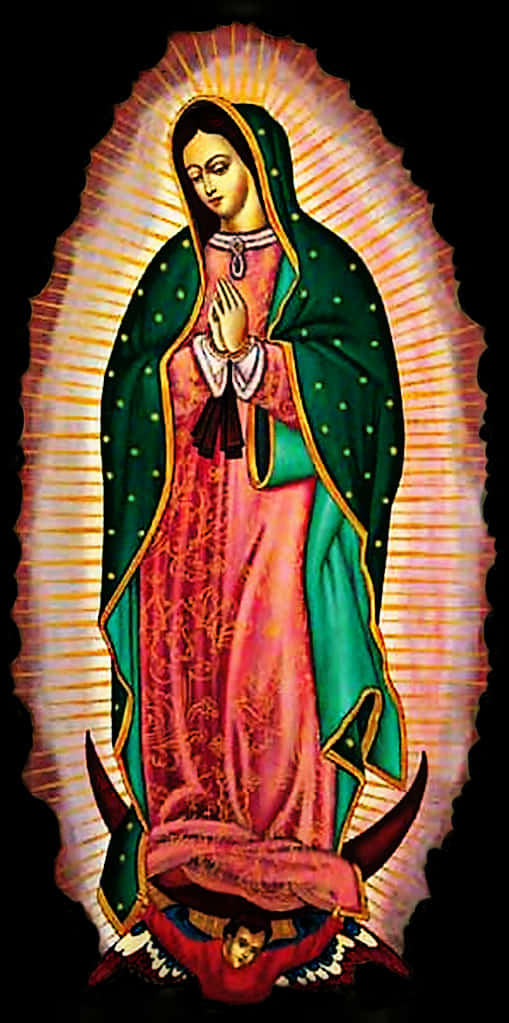 Virgen De Guadalupe Iconic Image PNG